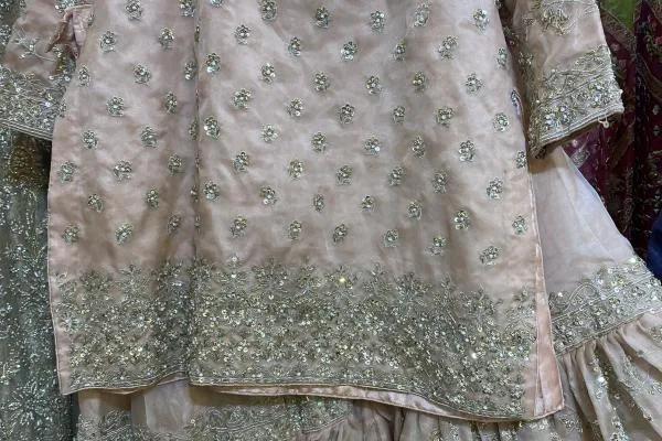 Pink shrara with kurti